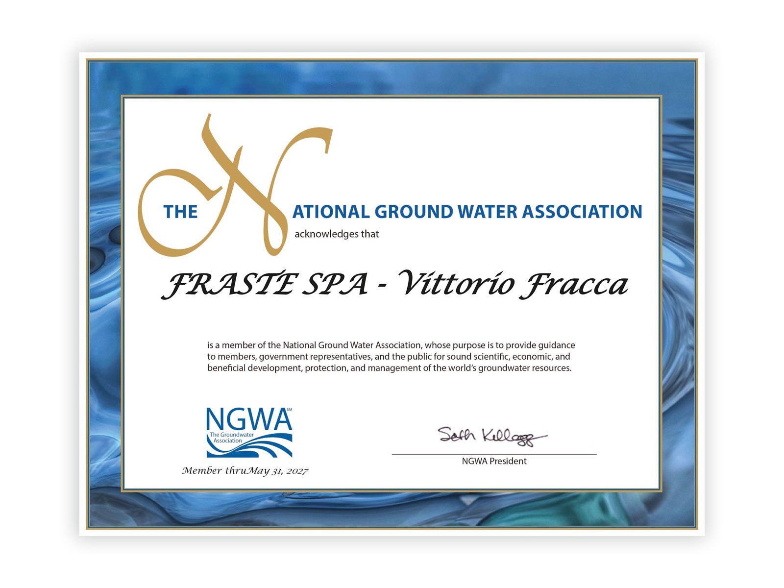 Fraste Membership Certificate 2026