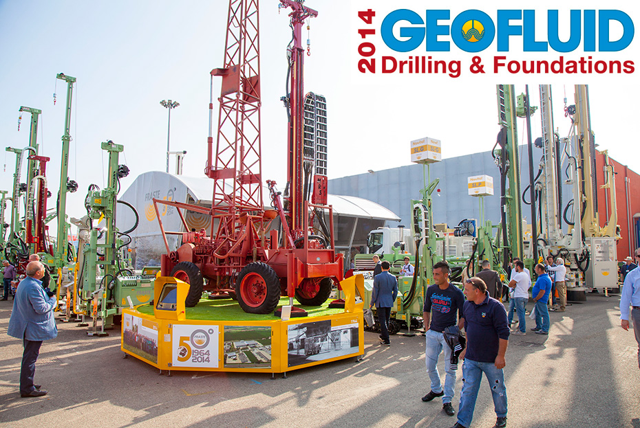 At Geofluid 2014 new Fraste truck mounted and crawler mounted drilling rigs.