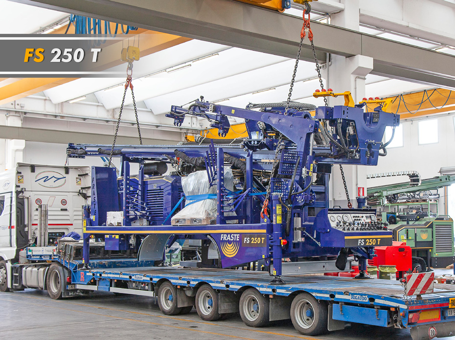 perforatrice FS 250 per pozzi acquiferi spedita in Thailandia senza autocarro FS250T INGRESSO 9301