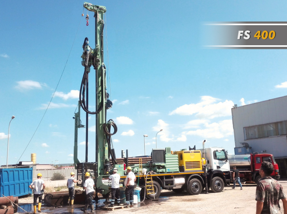 fraste fs400 water well drillig rig lavoro 930ok1